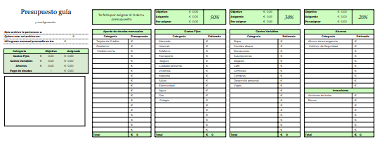 Plantilla Excel Control de Gastos